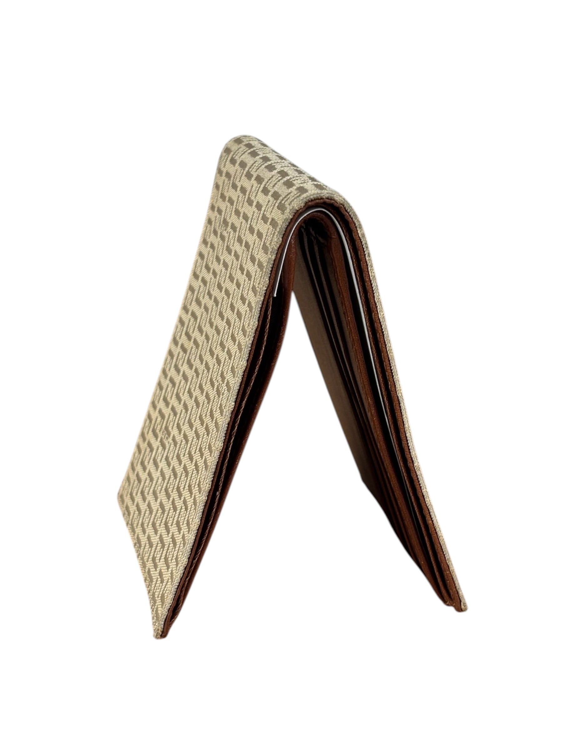 Fendi Beige FF Jacquard Bi-Fold Wallet