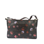 Coach Brown Leather Ranch Floral Crossbody Bag