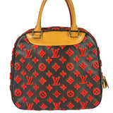 Louis Vuitton Red Tuffetage Cube Monogram Deauville