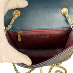 Chanel Quilted Mini Two-Tone Blue Day Flap Bag 2017