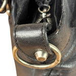 Balenciaga Black Leather Moto City Two-Way Bag