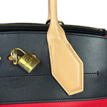 Louis Vuitton Red Leather City Steamer Handbag MM