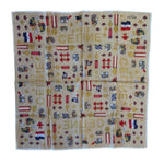 Celine Vintage Beige Background Paris Handkerchief