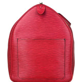 Louis Vuitton Red Epi Keepall Duffel Hand Bag