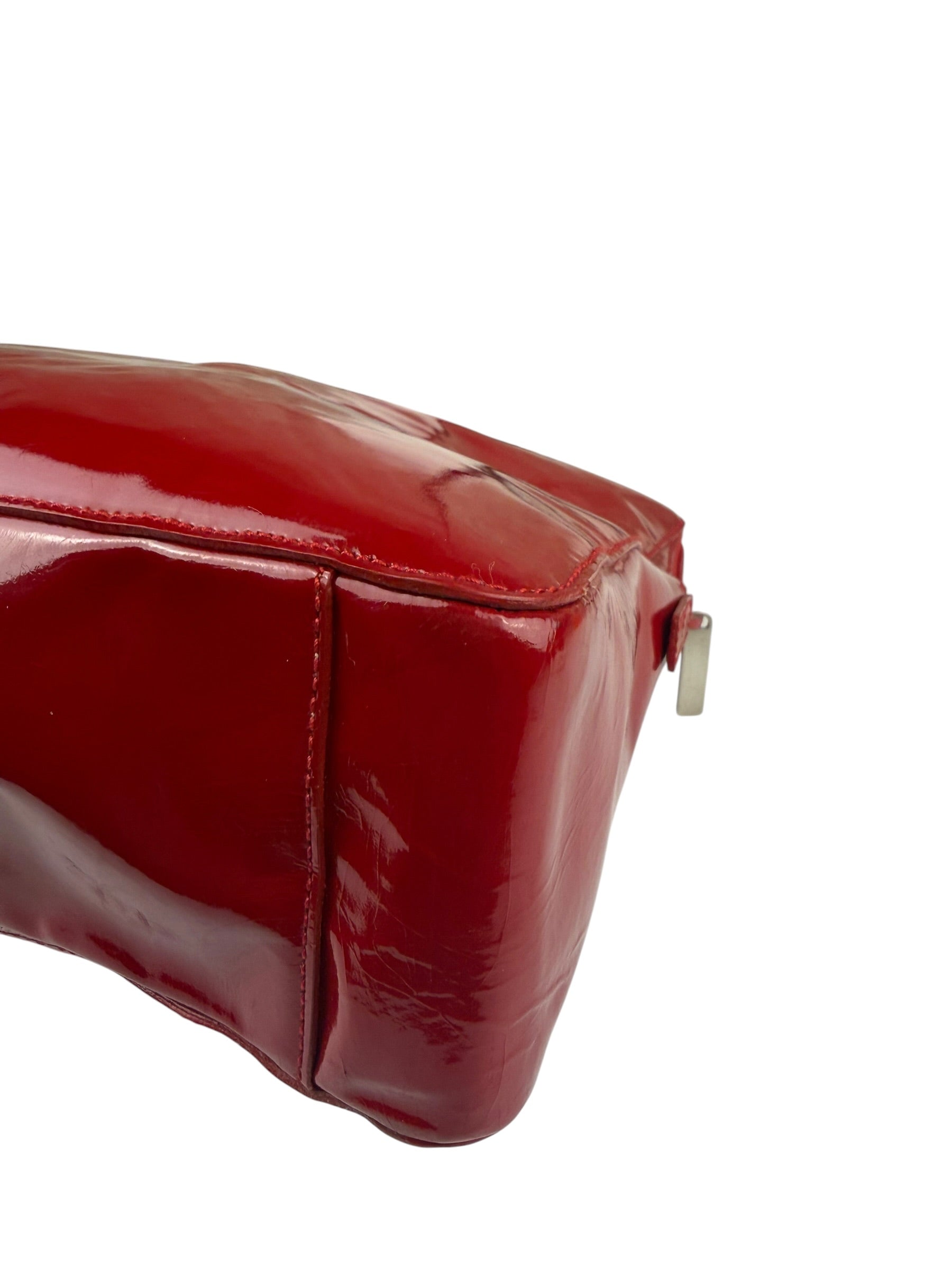 Miu Miu Glossy Candy Red Patent Leather Tote Bag