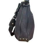 Burberry Vintage Black Canvas Crossbody Bag