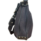 Burberry Vintage Black Canvas Crossbody Bag