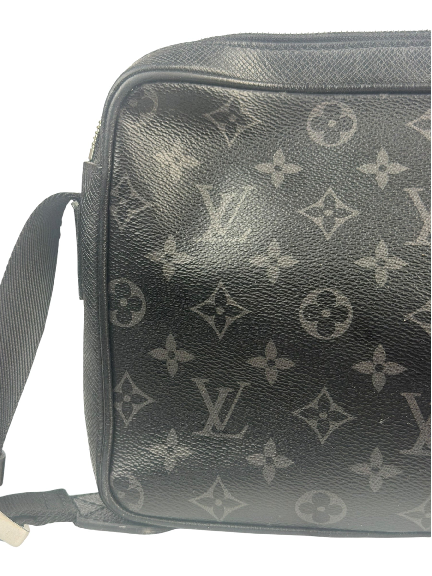Louis Vuitton Black Monogram Taigarama Outdoor Messenger Bag