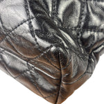 Chanel Black Quilted Lambskin Tabatiere Fold-Over Shoulder Bag 2014