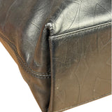Chanel Black Lambskin CC Swirl Pattern Tote 2000