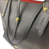 Coach Black Pebbled Leather Market Tote