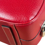 Prada Red Leather Bowling Shoulder Bag