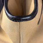 Gucci Vintage Brown Canvas Zip Tote