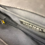 Chanel Black Leather Diamond Quilted Medium Boy Bag 2012