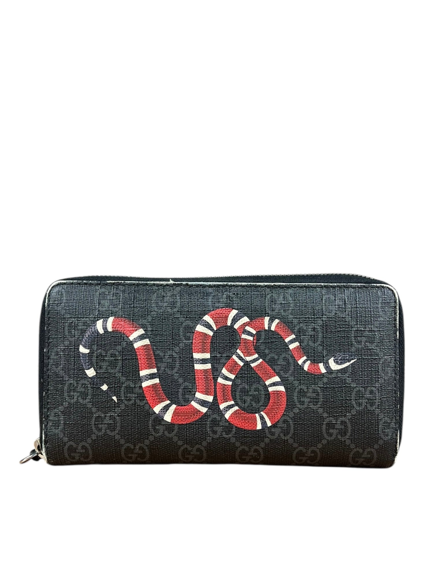 Gucci Kingsnake GG Zippy Wallet