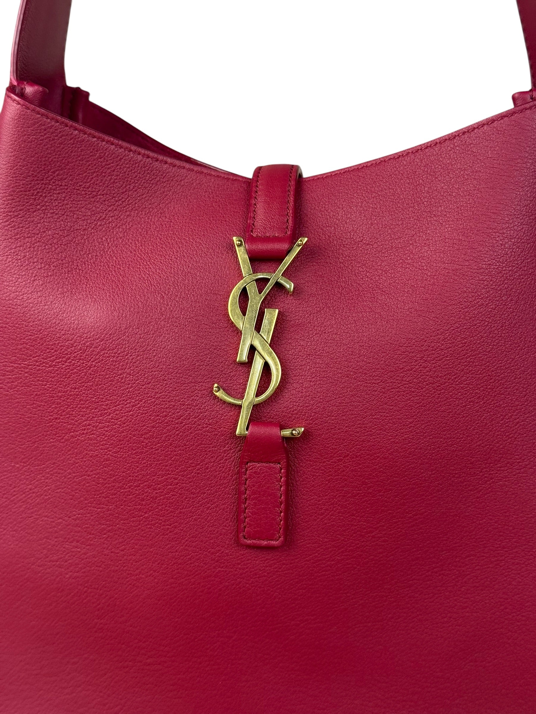 Saint Laurent Raspberry Pink Le 5 A 7 Hobo