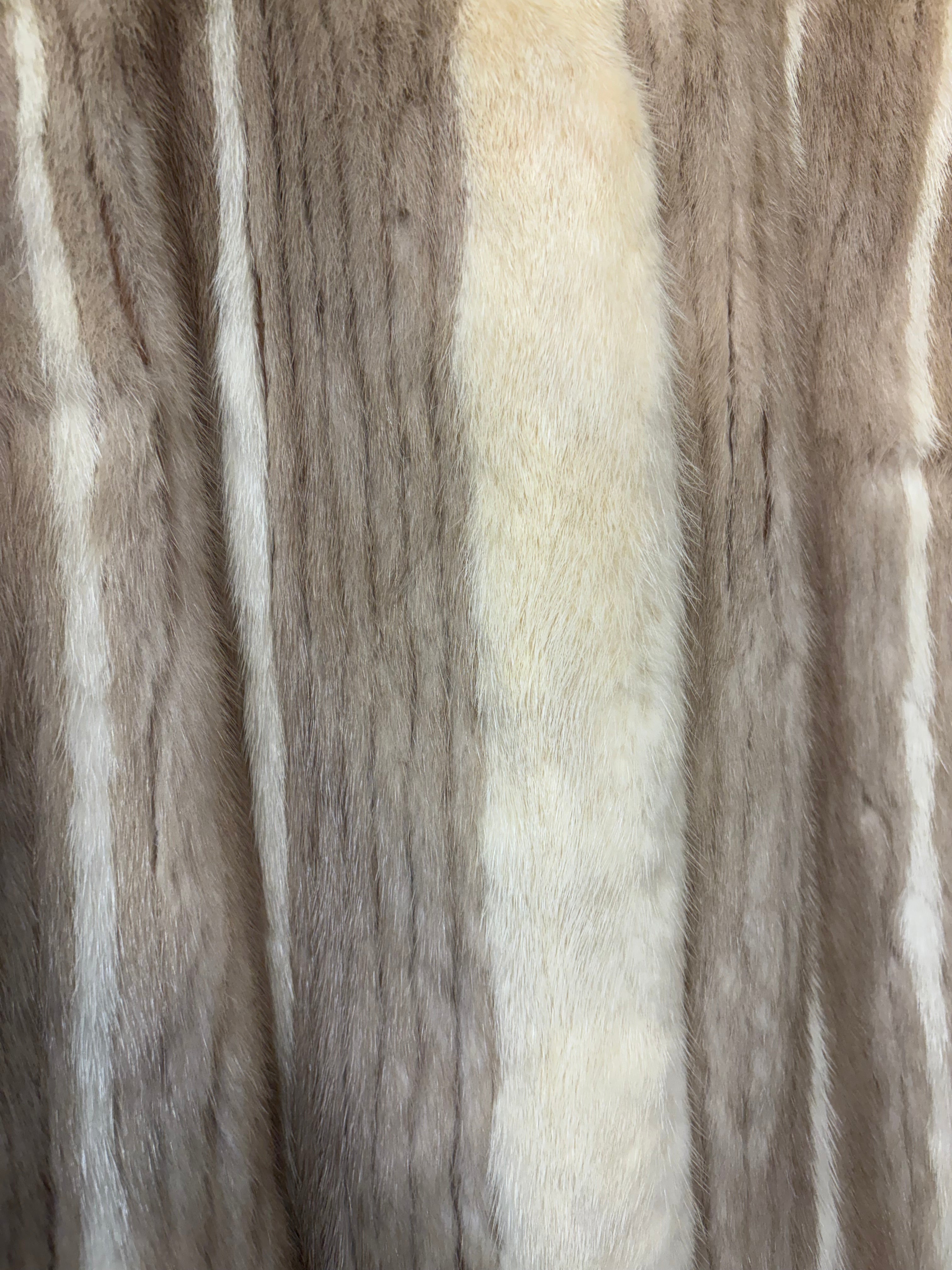Vintage Beige Mink Fur Coat