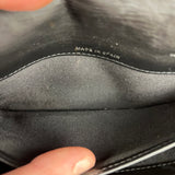 Chanel Black Patent Leather Wallet on Chain 2014