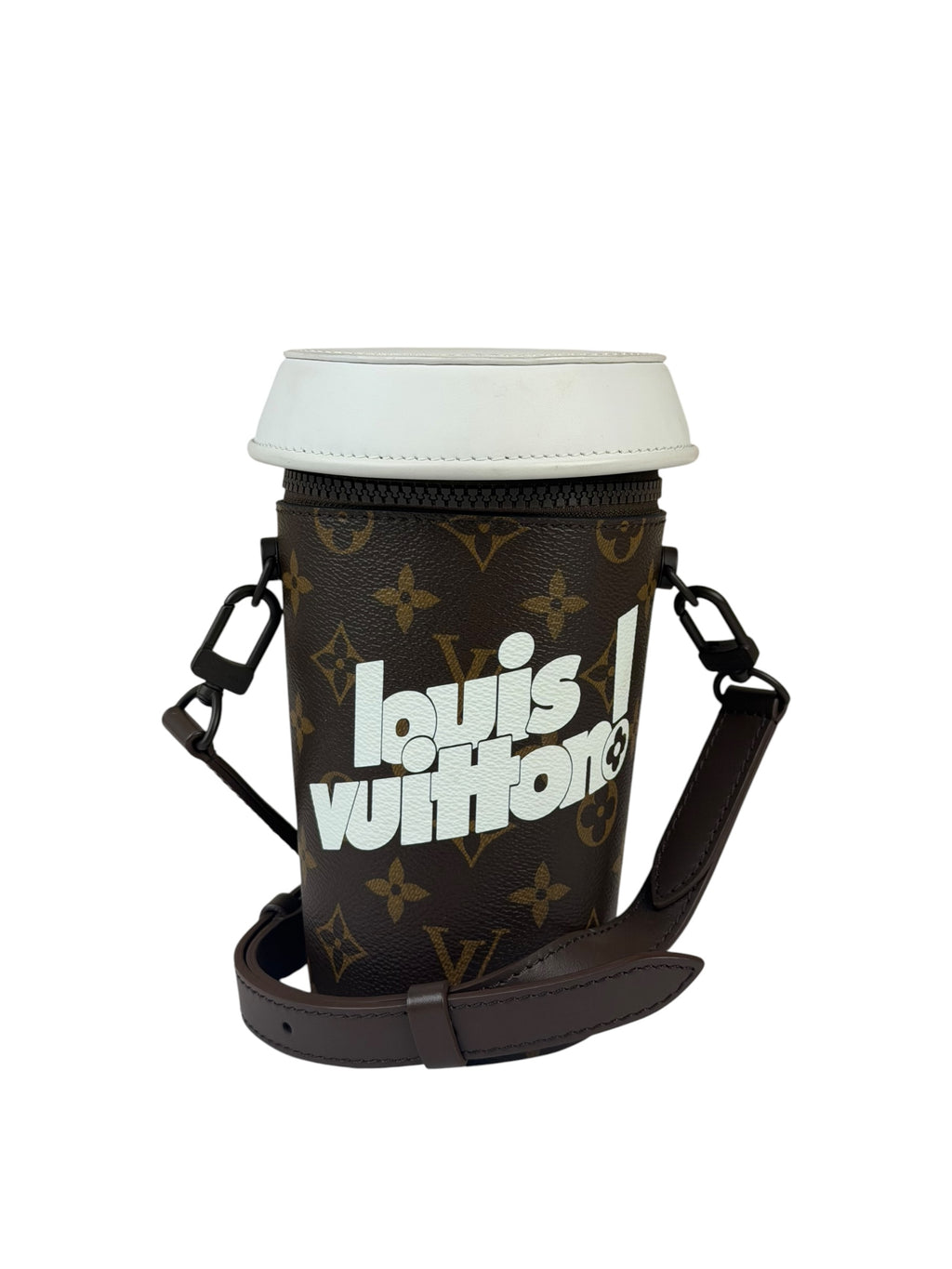 Louis Vuitton Limited Edition Monogram Coffee Cup Shoulder Bag