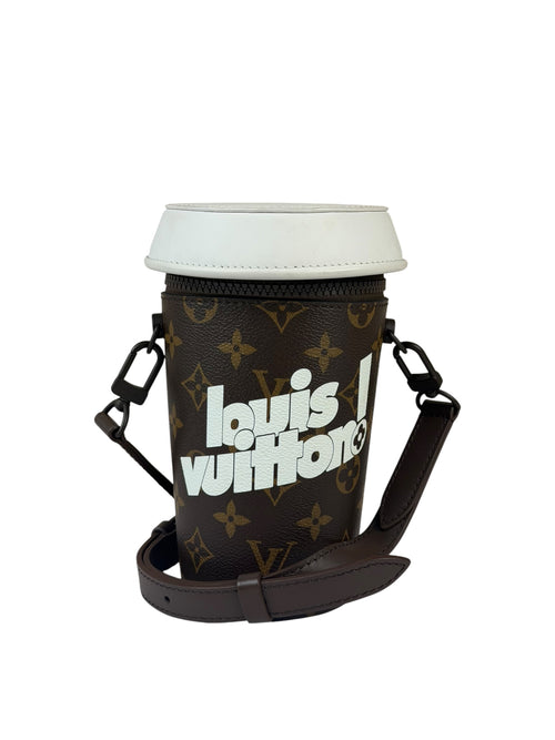 Louis Vuitton Limited Edition Monogram Coffee Cup Shoulder Bag