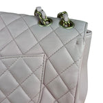 Chanel Pink CC Quilted Timeless Classique Flap 2015