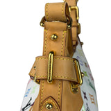 Louis Vuitton White Murakami Greta Hobo Shoulder Bag