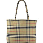 Burberry Vintage Nova Check Canvas Shoulder Tote
