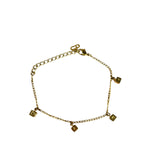 Dior Goldtone Letter Block Bracelet