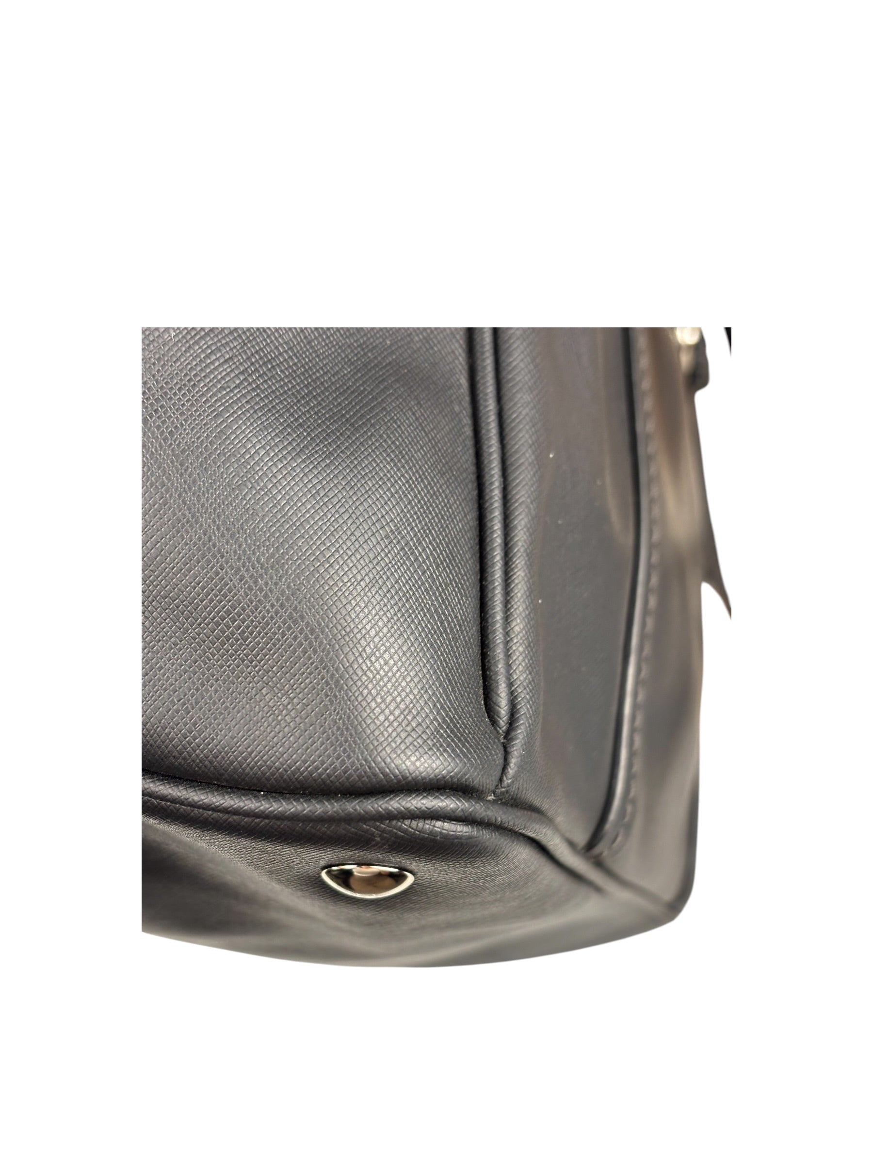Coach Vintage Black Peyton Leather Jordan Double Zip Shoulder Bag