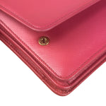 Prada Pink Saffiano Leather Pouchette