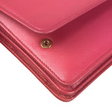 Prada Pink Saffiano Leather Pouchette