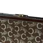 Celine Vintage Macadam Long Wallet Brown