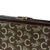 Celine Vintage Macadam Long Wallet Brown