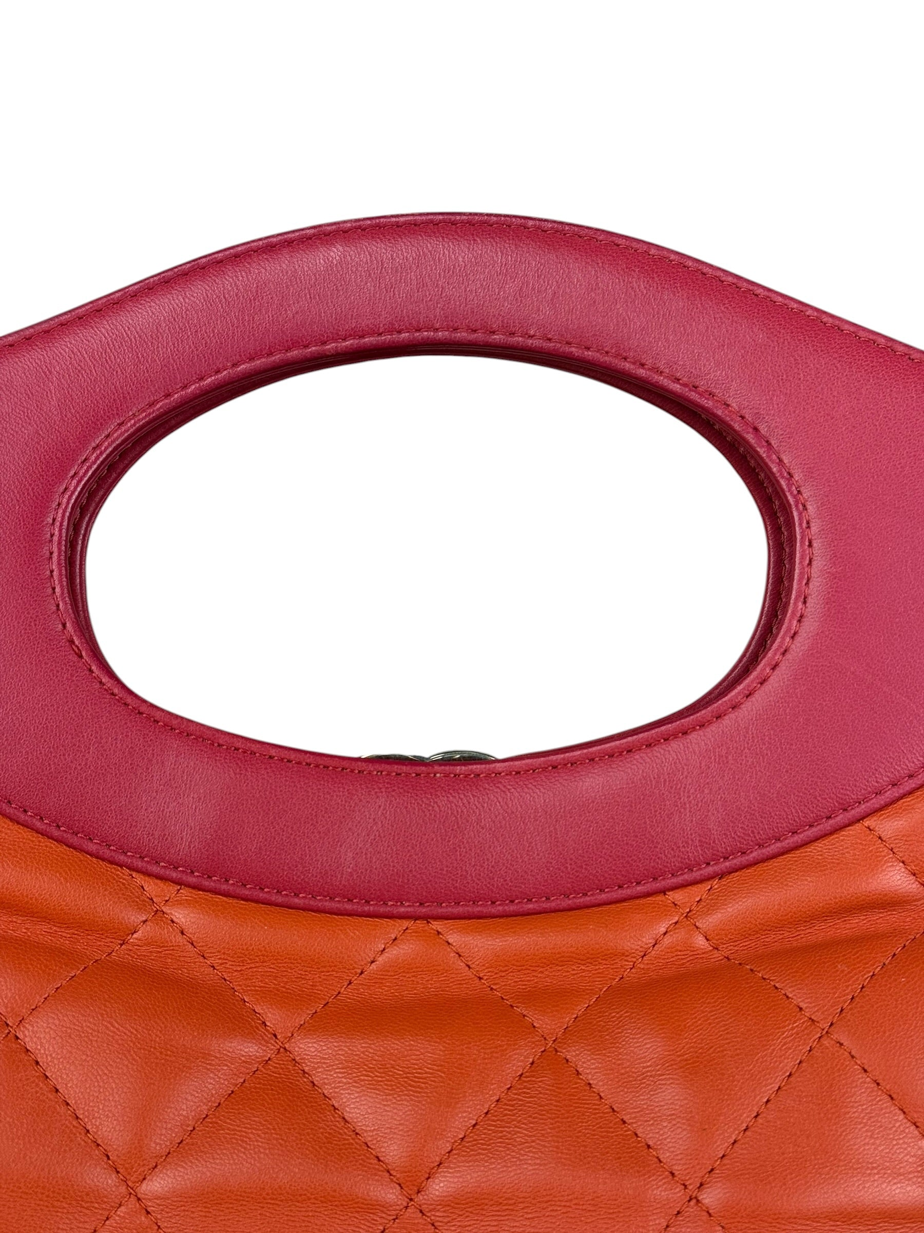 Chanel 31 Pink Leather Quilted Shopping Clutch Shoulder Bag 2018