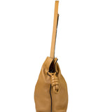 Loewe Brown Leather Flamenco Shoulder Bag