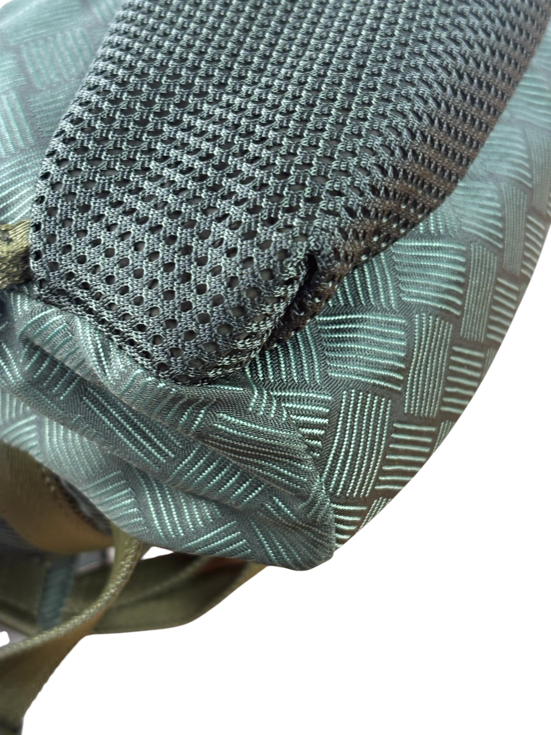 Bottega Veneta Green Nylon/Mesh Intrecciato Belt Bag