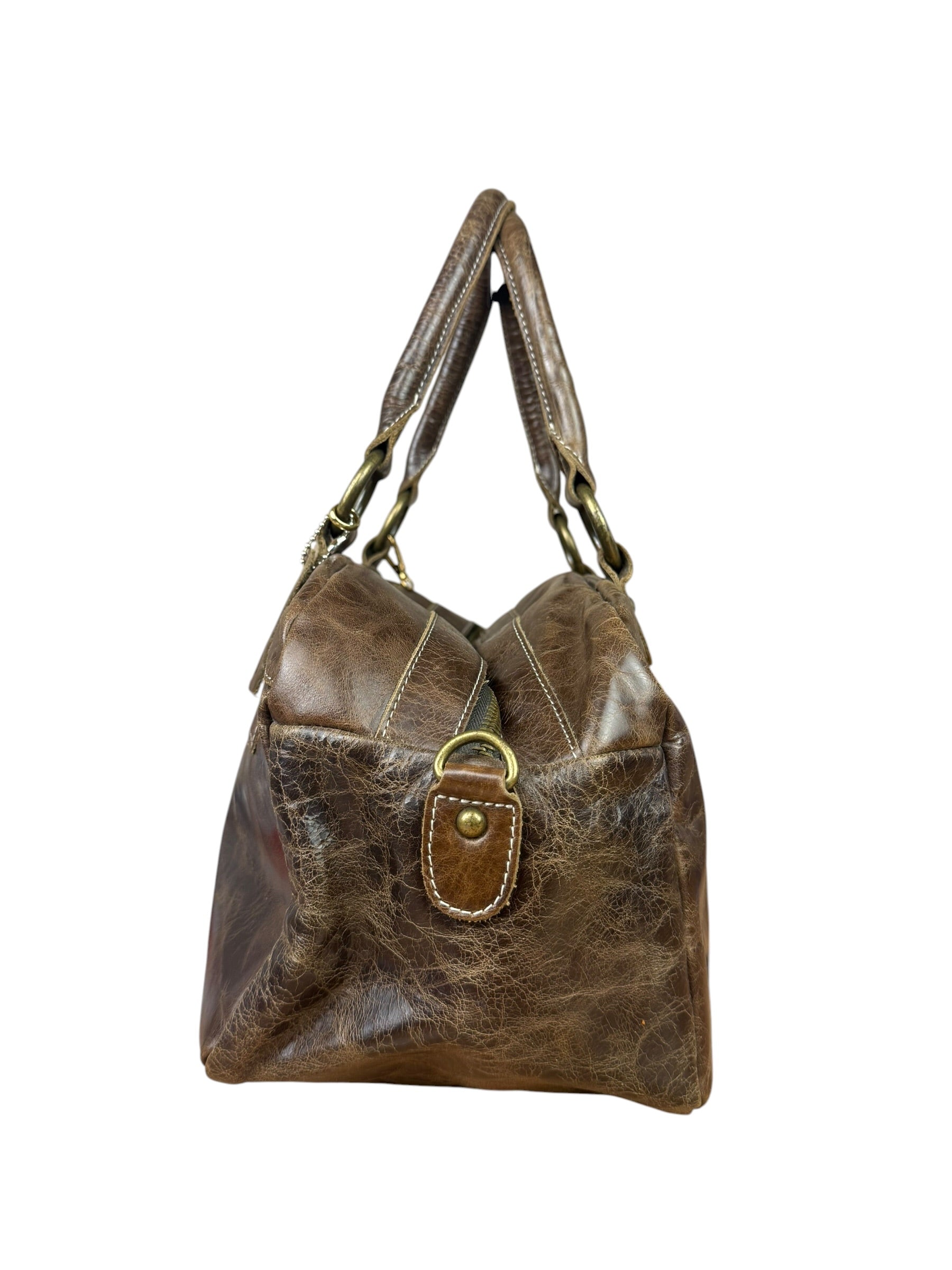 Balenicaga Brown Leather Whistle Handbag