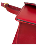 Gucci Red Leather GG Ring Shoulder Bag