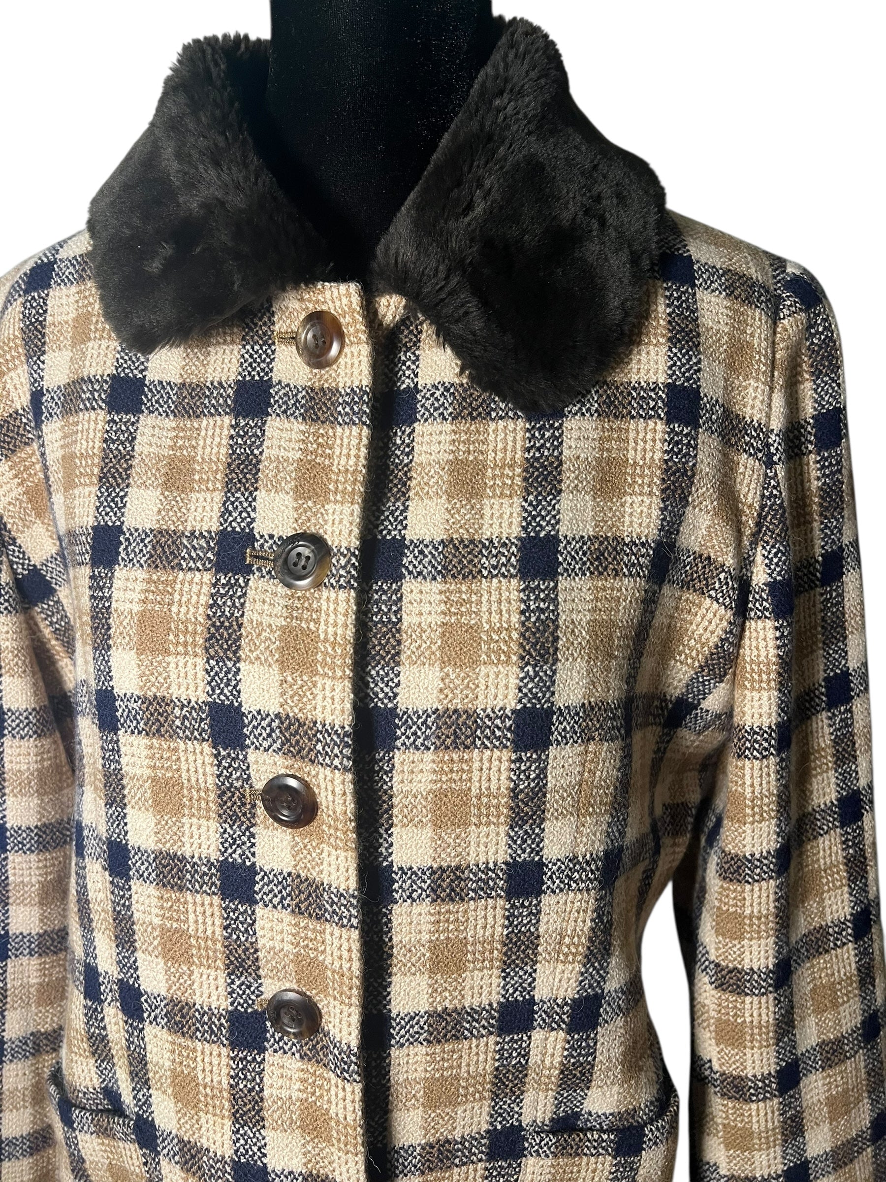 Burberry Check Button Up Jacket
