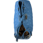 Christian Dior Blue Leather Panarea Tote