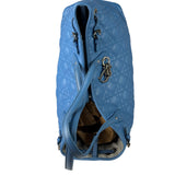 Christian Dior Blue Leather Panarea Tote