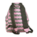 Gucci Pink Stripped Kids GG Supreme Canvas Backpack