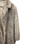 Vintage Rotiny Light Grey Mink Fur Coat