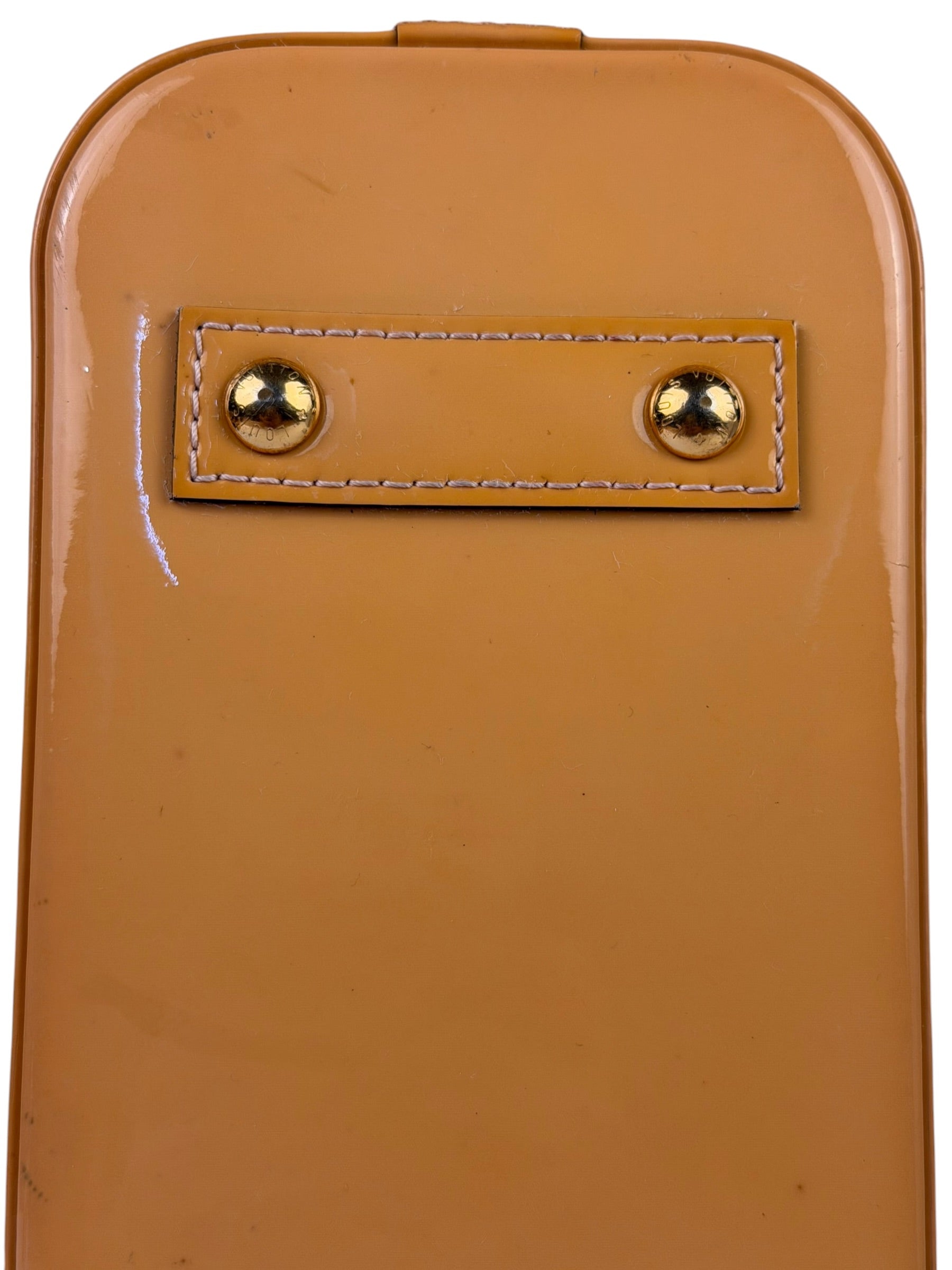 Louis Vuitton Yellow Monogram Vernis Alma BB Two-Way Bag