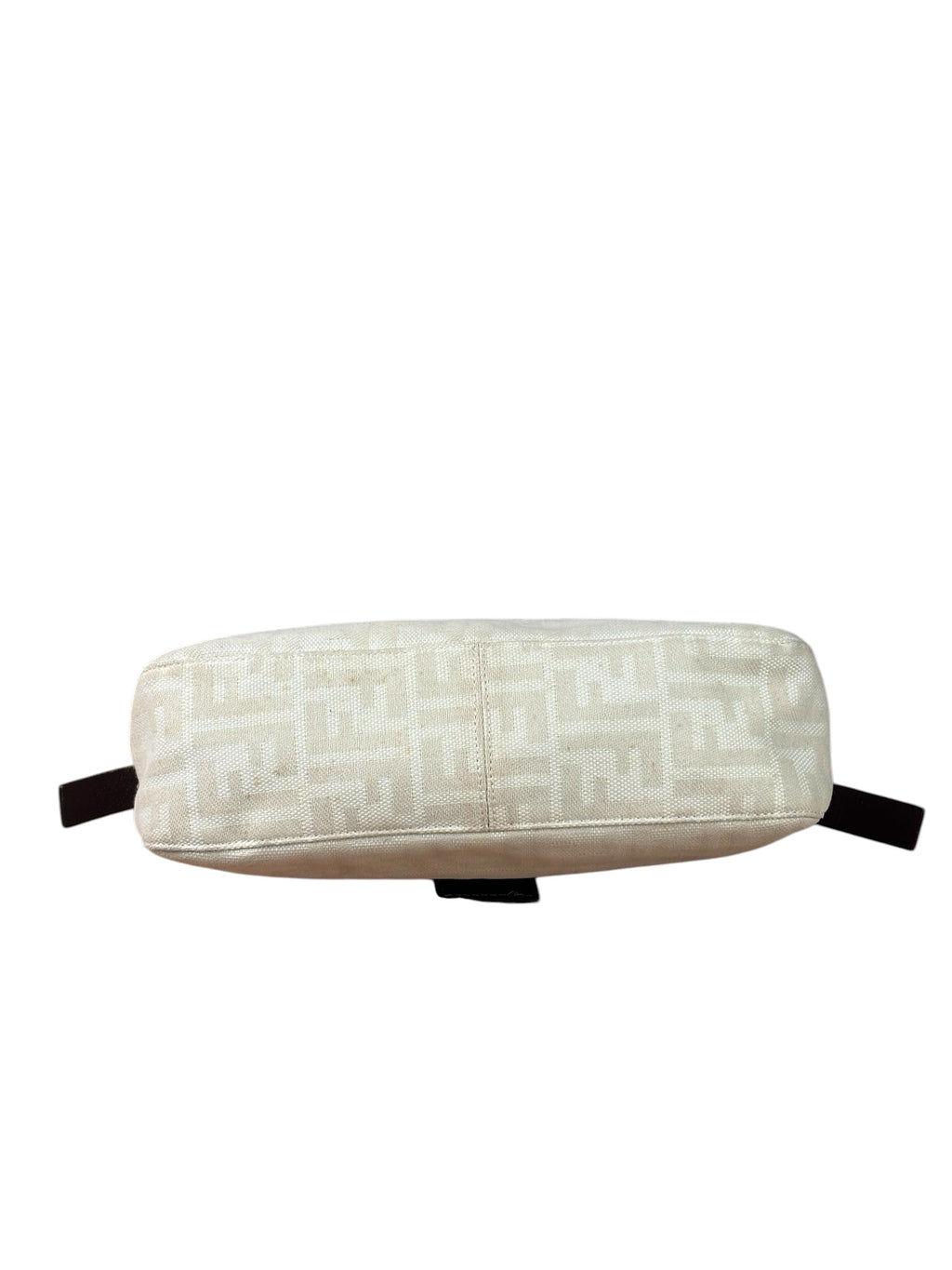 Fendi Cream Zucca Canvas Baguette Shoulder Bag