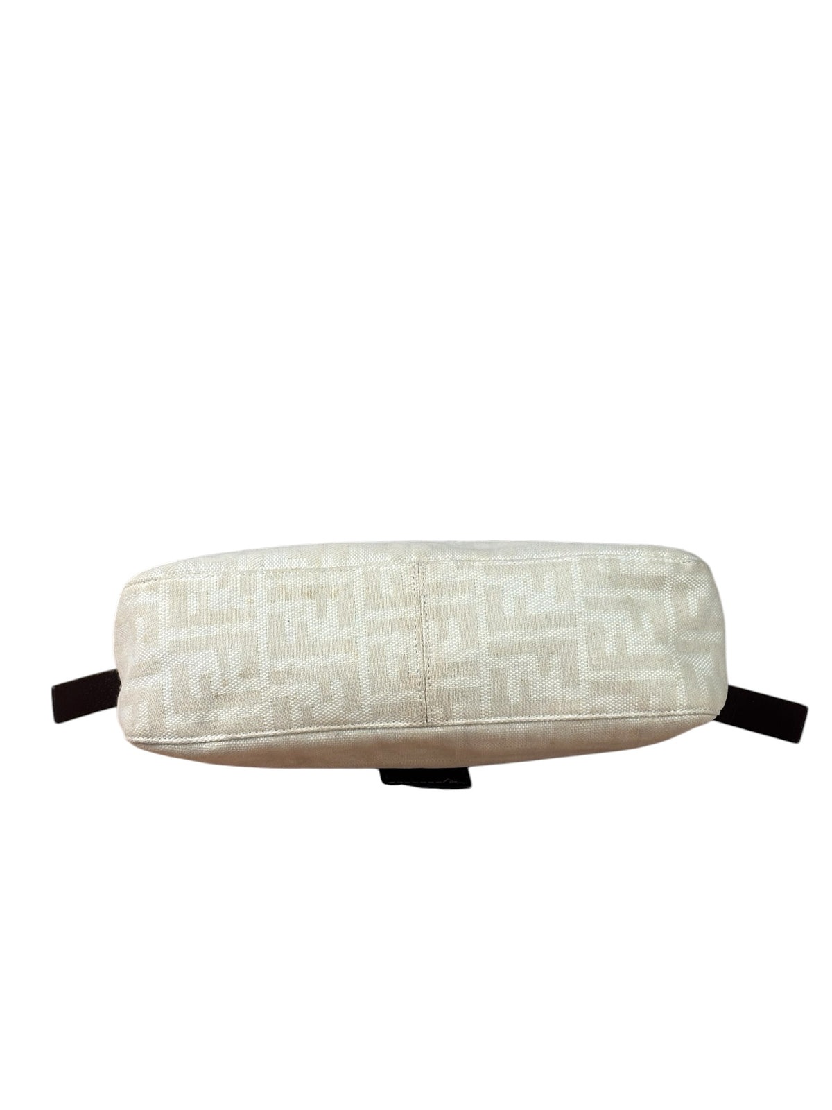 Fendi Cream Zucca Canvas Baguette Shoulder Bag