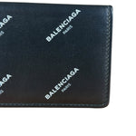 Balenciaga All Over Logo Compact Wallet