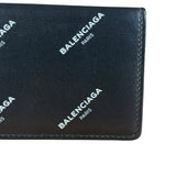 Balenciaga All Over Logo Compact Wallet