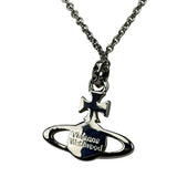Vivienne Westwood Bas Relief Two-Tone Pendant Necklace