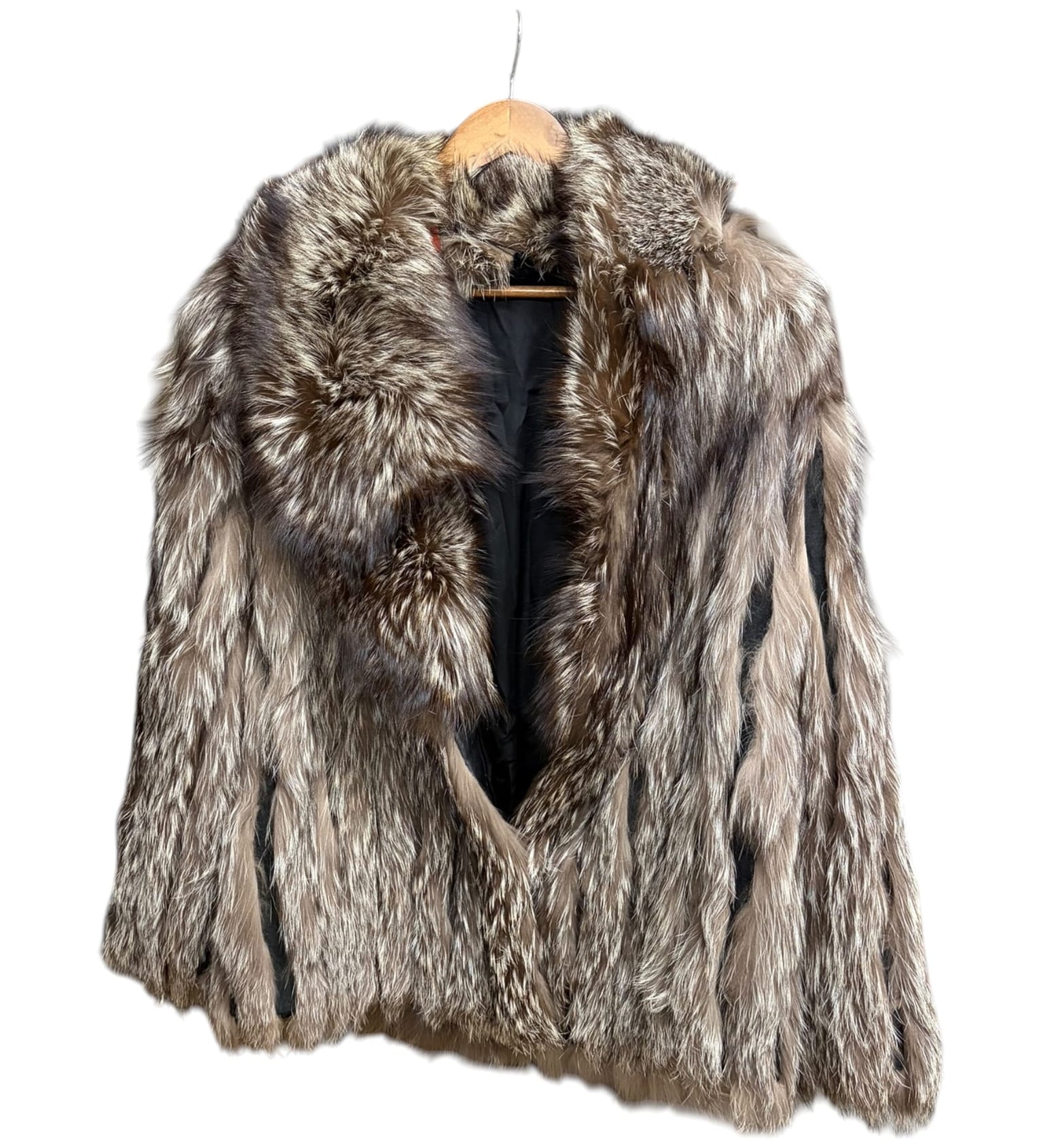 Vintage Rotiny Brown/White Saga Fox Fur Coat